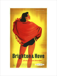 Poster, British Railways (Southern Region), Brighton & Hove by Lawrence Fish