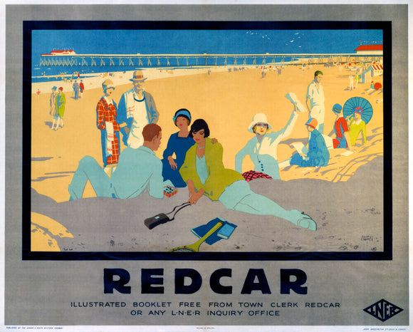 ‘Redcar’, LNER poster, 1930.