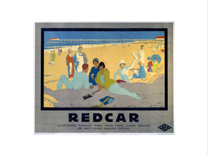 ‘Redcar’, LNER poster, 1930.