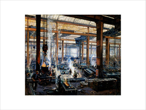 'Industrial Workshop (a steel works)', 1910.